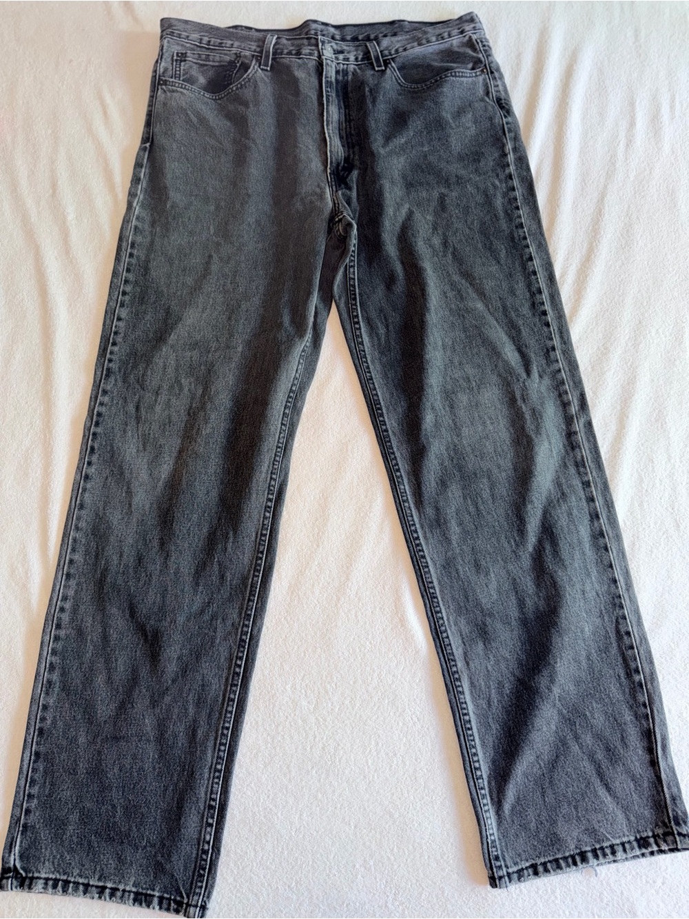 Levi’s 550 Men's Black Wash Straight-Leg Jeans